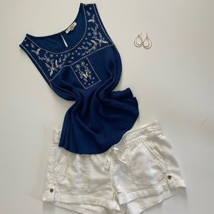 Womens Miss Daisy Blue top Small